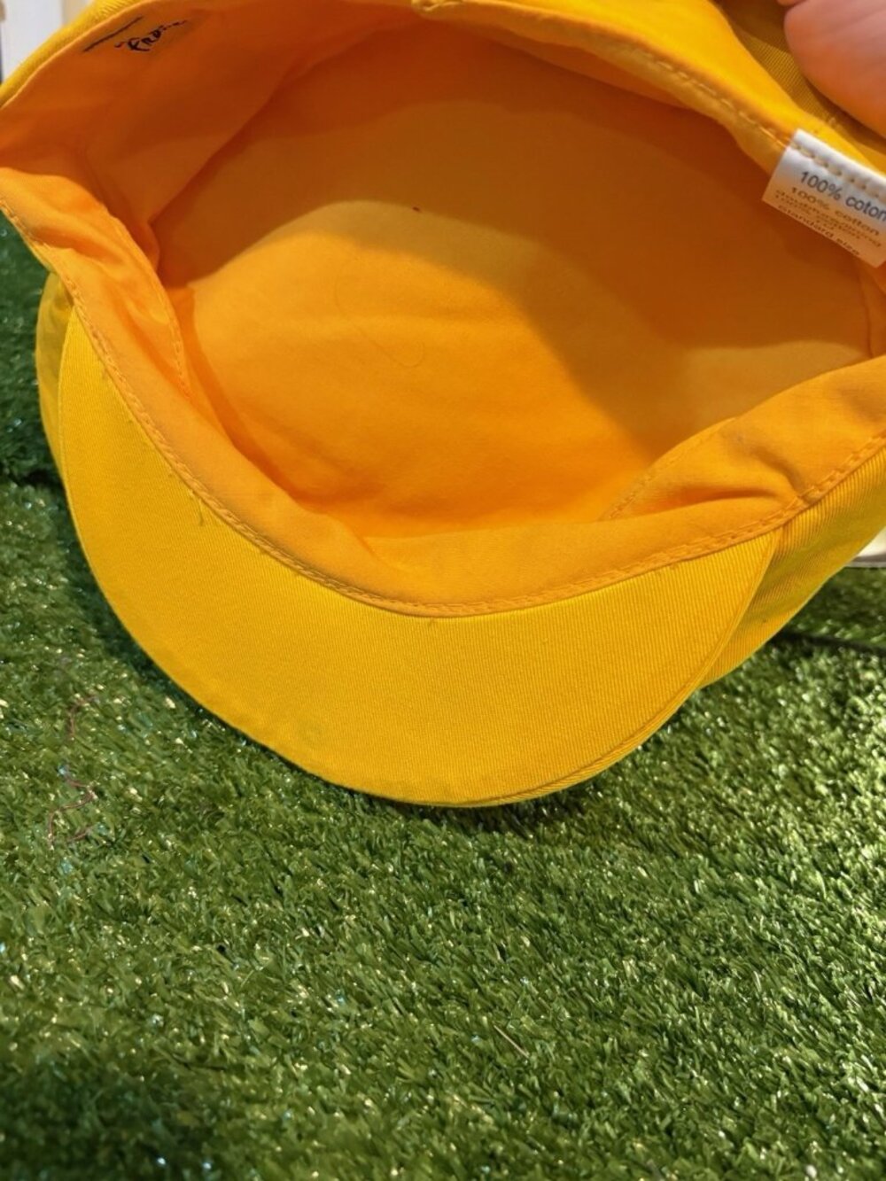 Vintage Tour De France hat cap OSFA yellow cycling casquette depus 1903 mens - Picture 7 of 7